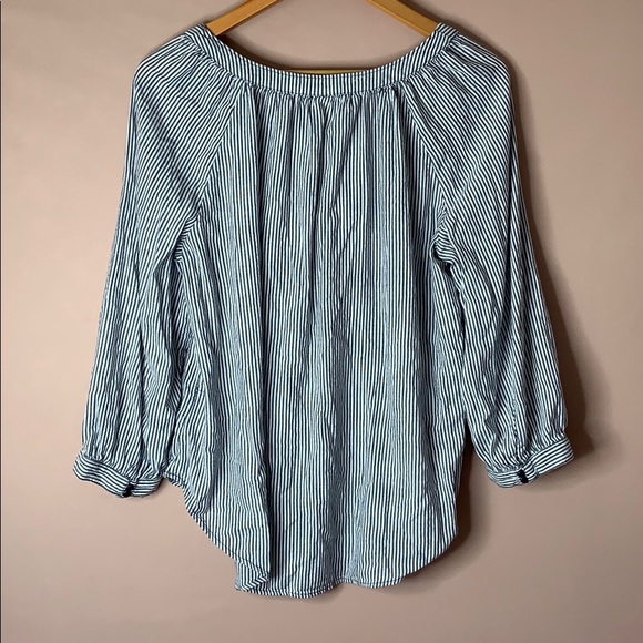 2-TONE LIGHT BLUE ‘St. John’s Bay’ TOP! - Picture 5 of 6